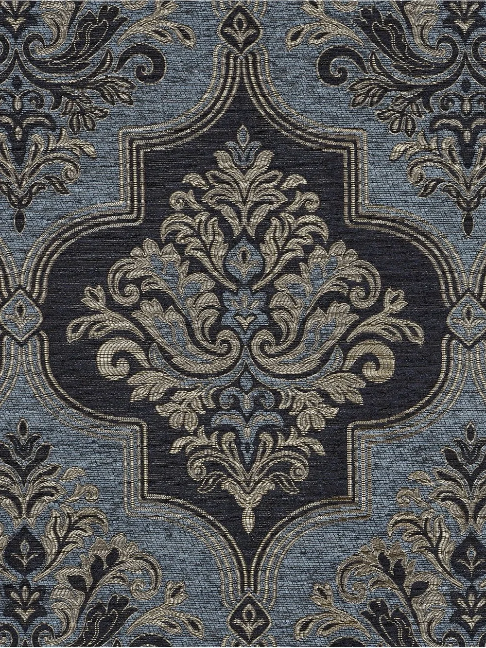 J. Queen New York Five Queens Court Manila Set of 2 Window Curtain Panels, Blue